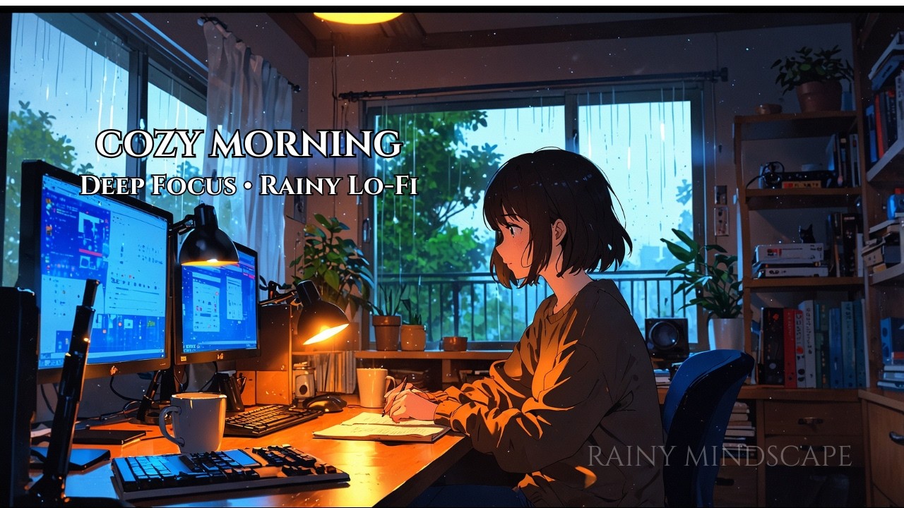 Rainy Lo-Fi for Deep Focus – Cozy Morning Rain ☕🌧️