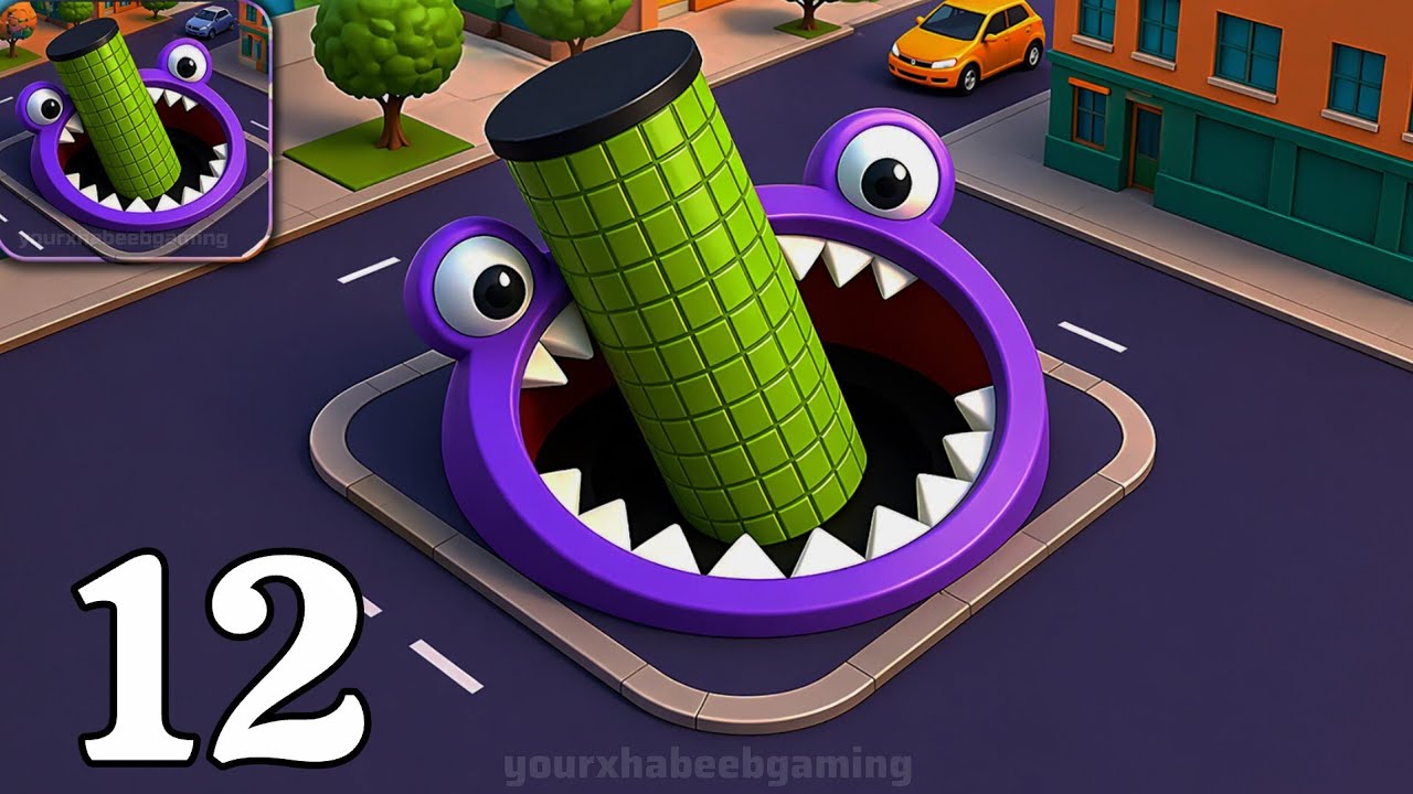 Hole.io - Gameplay Walkthrough Part 12- Swallow Everything & Dominate the City (Android, iOS)