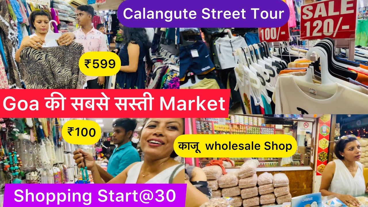 Goa Shopping Vlog | Calanghute Street Tour Dec 2022 | Cheapest Clothes 👚👗