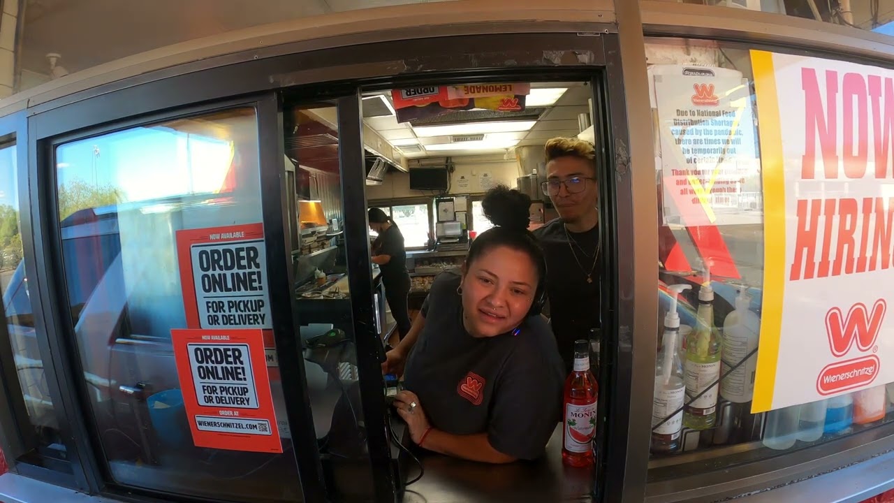 Wienerschnitzel Drive-Thru, #3 Chili Cheese Dog & Hamburger, Pepsi, Vanilla Cone, Oracle Rd, Tucson