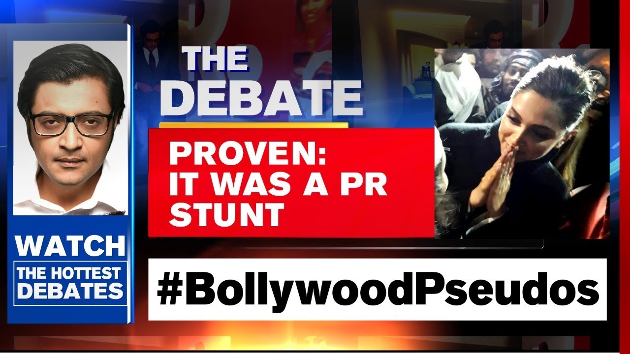 Proven: Deepika Padukone JNU Trip PR Strategy | The Debate With Arnab Goswami