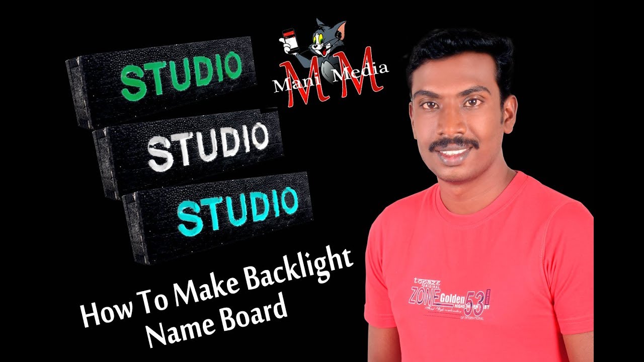 HOW TO MAKE DIGITAL NAME BOARD