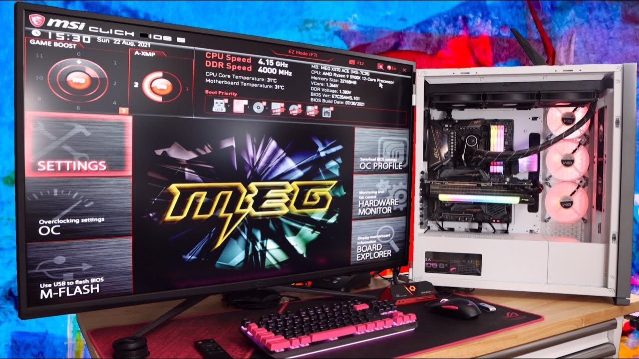 Как обновить BIOS и установить Windows 10 на ваш ПК — материнская плата MSI MEG X570 Ace