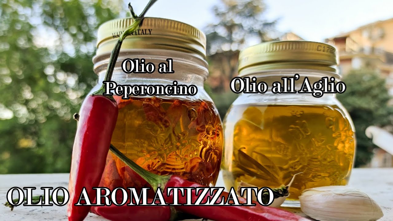 Olio Aromatizzato - Olio Santo al peperoncino e Olio all'aglio