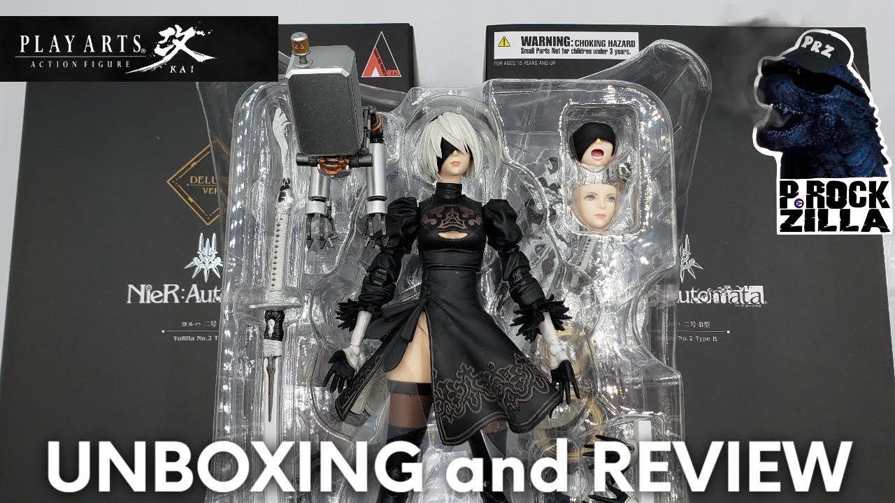 Play Arts Kai 2B (YoRHa No. 2 Type B) Deluxe & Regular Version | NieR: Automata | Unboxing & Review