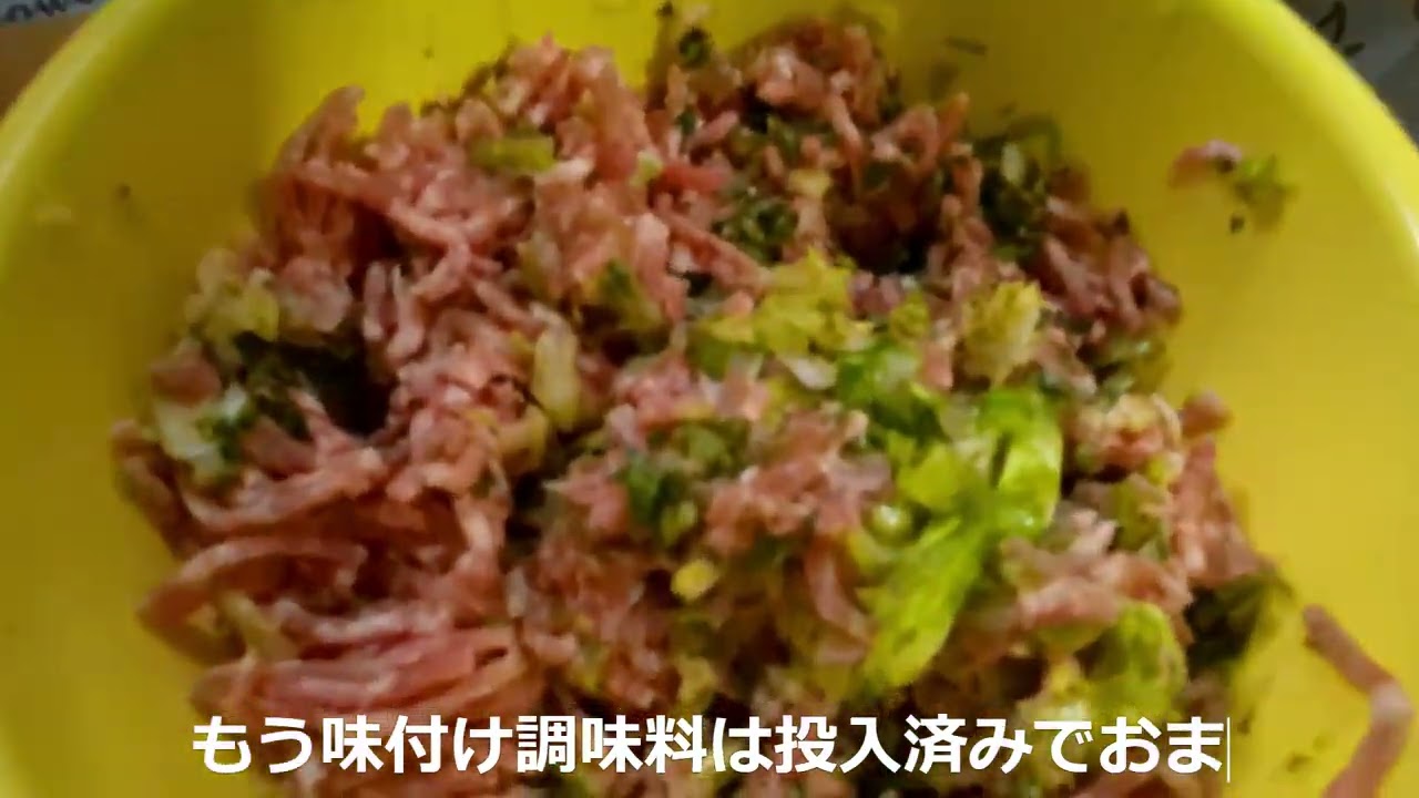 餃子が食いてえな～よし！作ろう