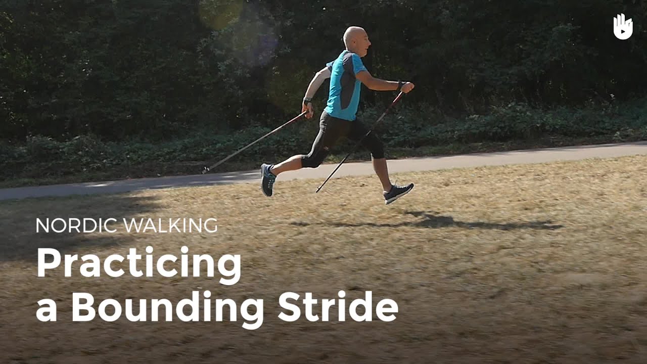 Practising a Bounding Stride | Nordic Walking
