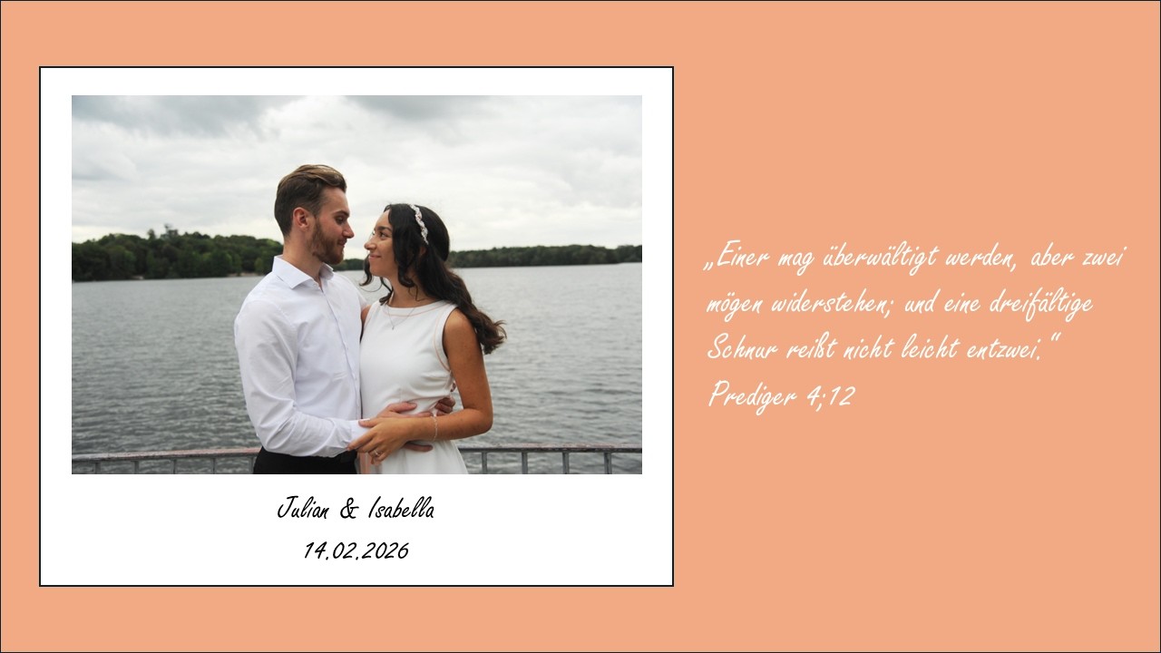 Hochzeit Julian & Isabella | 14.02.2026