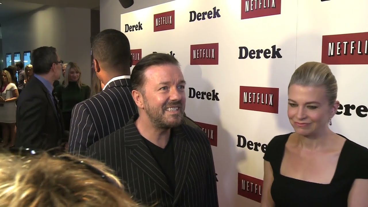 Ricky Gervais talks to Brad Blanks at the Derek New York Premiere