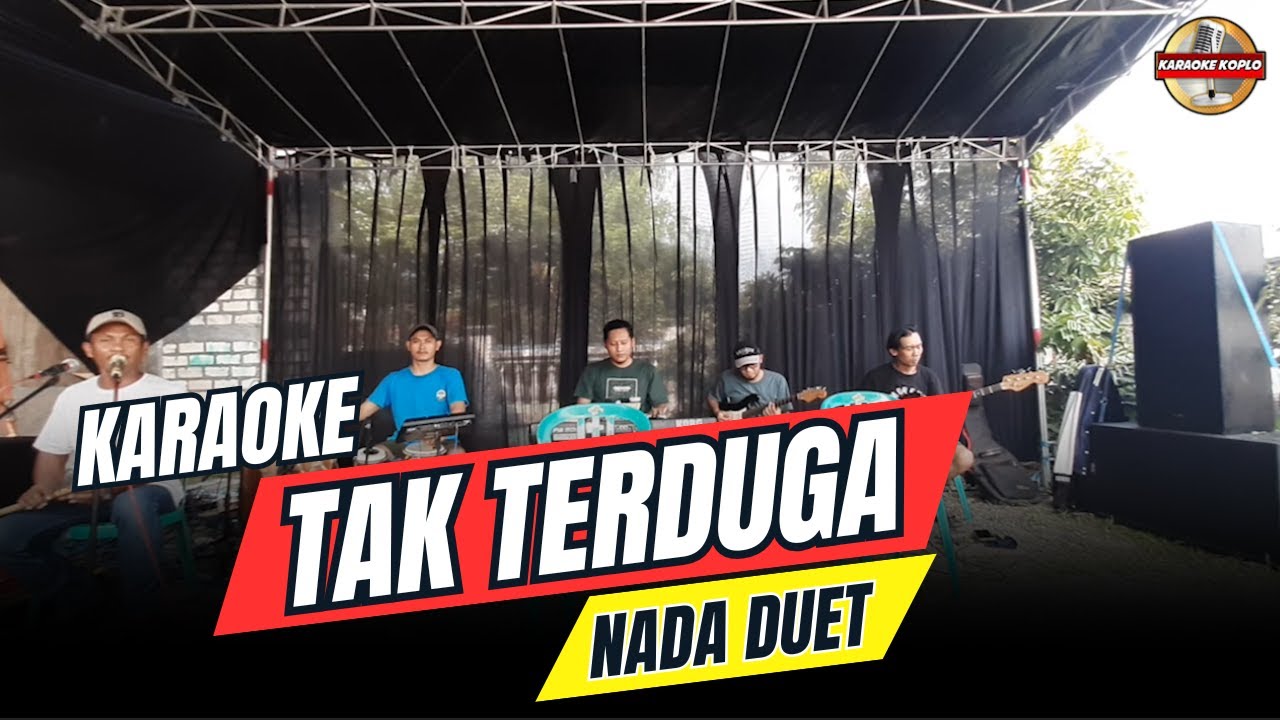 TAK TERDUGA || KARAOKE NADA DUET || TANPA VOKAL || Versi Koplo || Key F Mayor