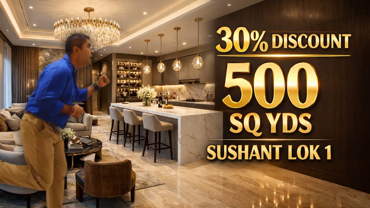 “500 SQ YDS Luxury Builder Floor | 30% Discount | VIP Lane Sushant Lok 1 A Block Gurgaon”
