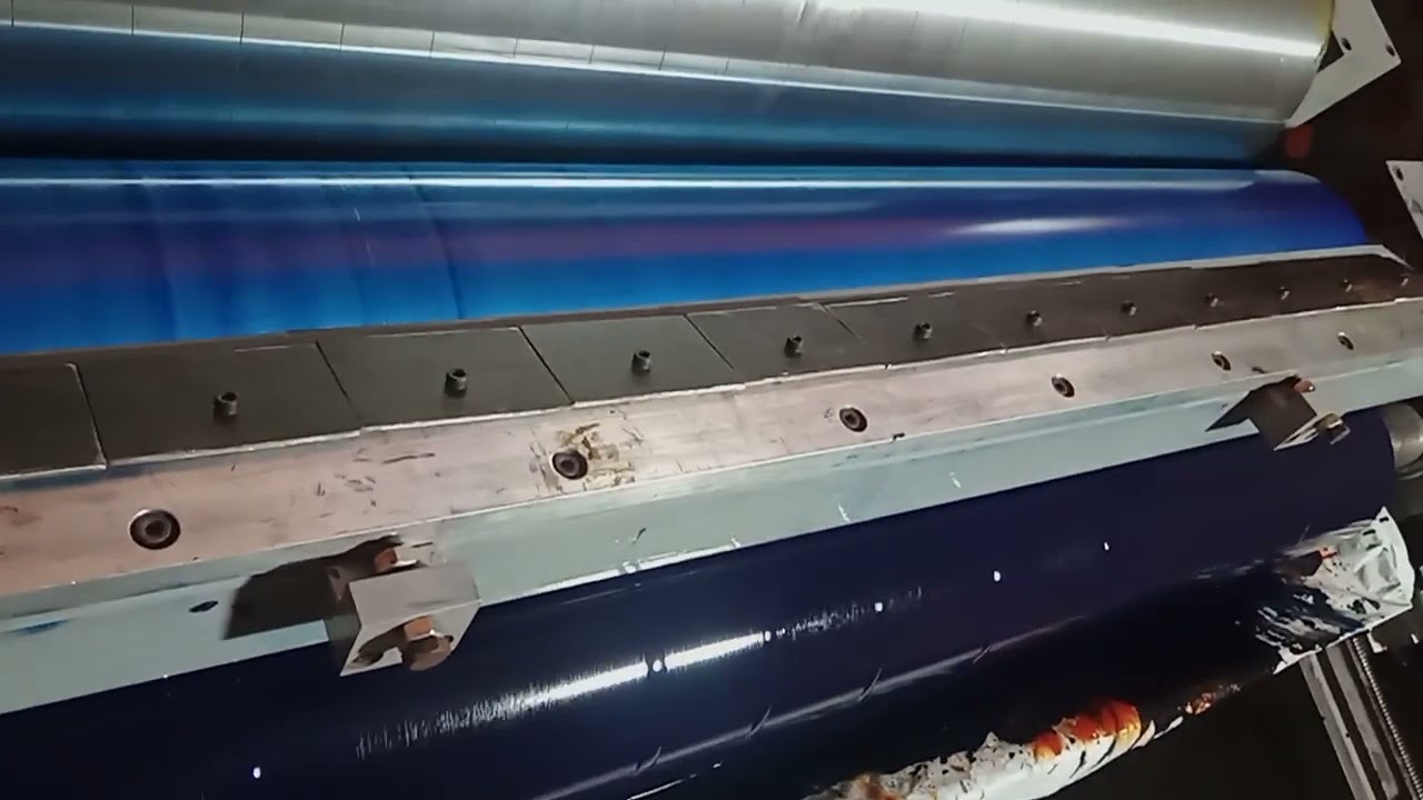 Flexographic Printing Anilox Roll speed and Doctor blade optimization