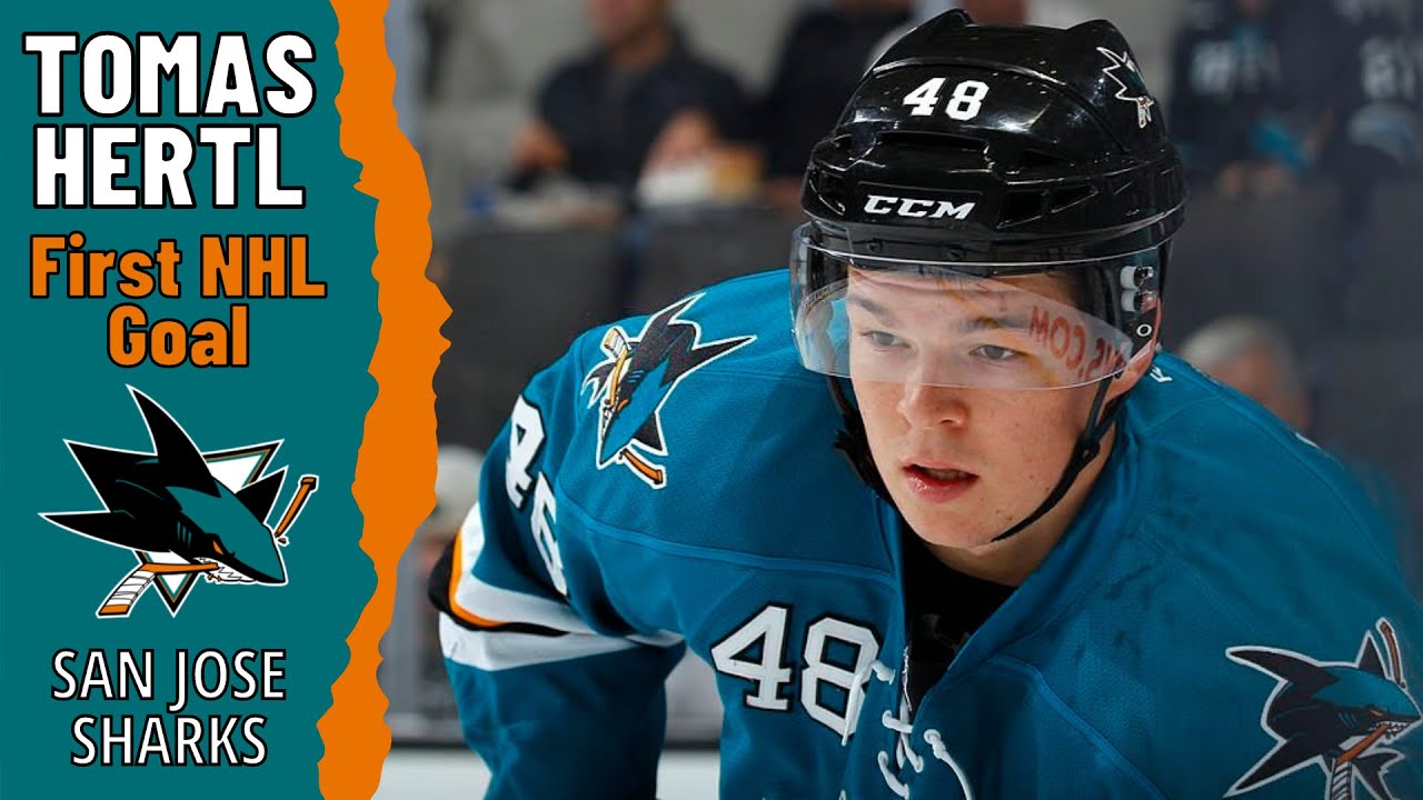 Tomas Hertl #48 (San Jose Sharks) first NHL goal Oct 5, 2013 (Classic NHL)