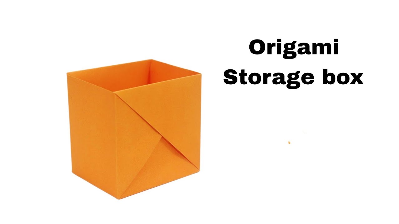Origami Storage Box !!How to make a Paper Utility Box !! Make with Me