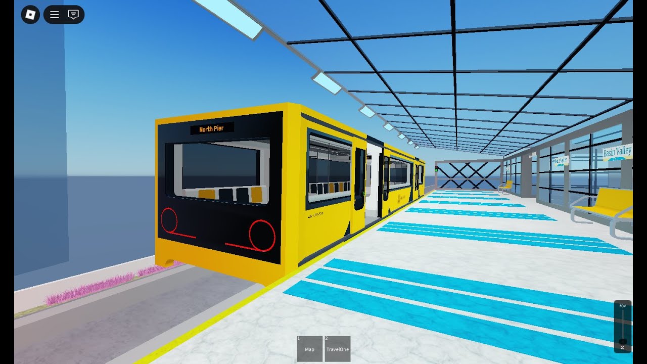 Roblox Trains: Airport Central To Basin Valleys (Part 2: Airport Parkway To Basin Valleys)