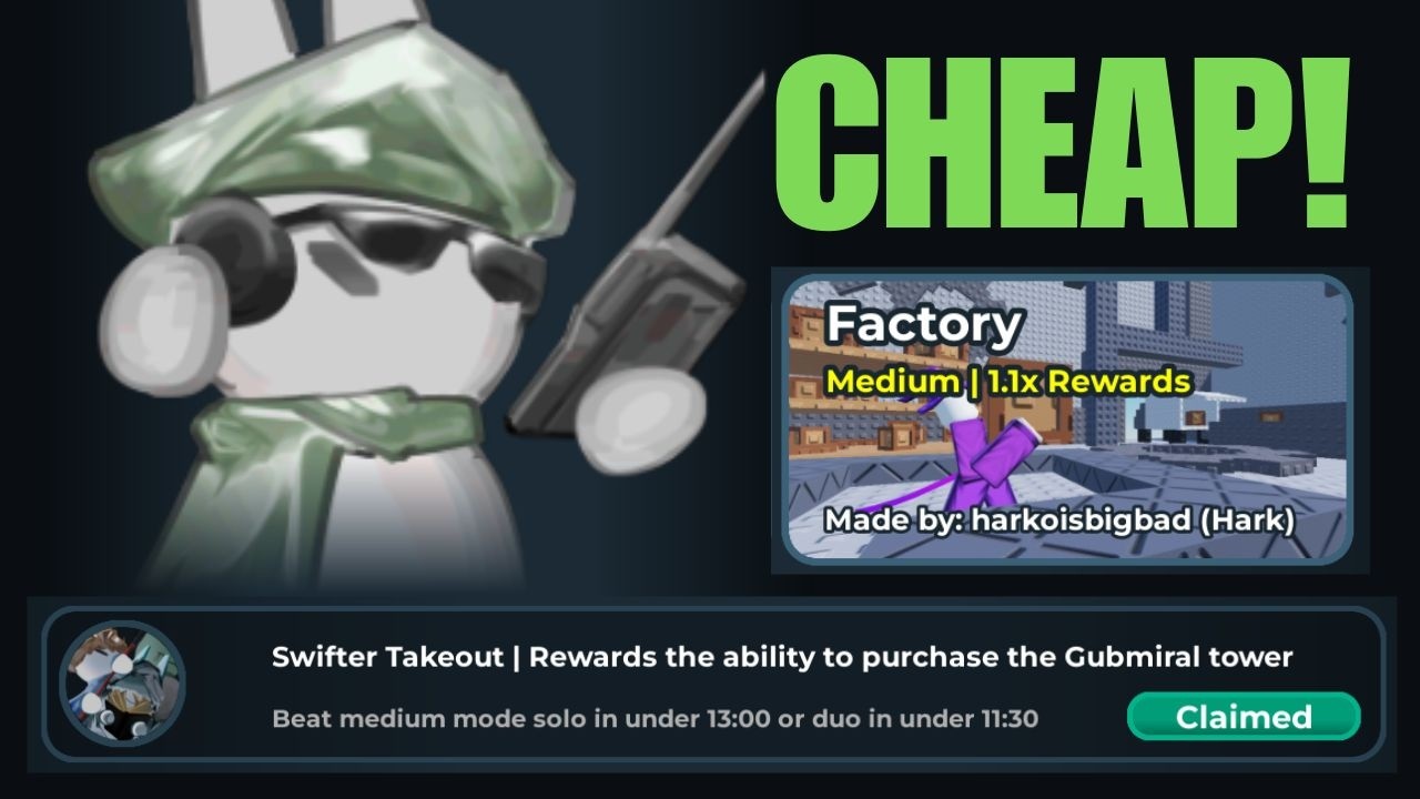 CHEAP SOLO GUBMIRAL! (Swifter Takeout) | Gubby Tower Defense
