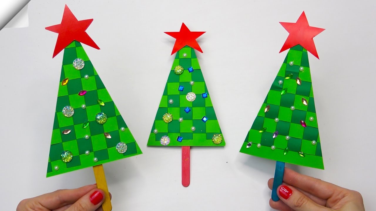 DIY christmas tree  Christmas paper crafts 2022  Christmas tree easy