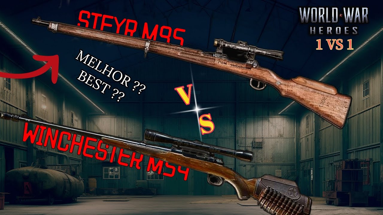 STEYR M95 𝙫𝙨 WINCHESTER M54 🔥✅ • World War Heroes Gameplay • 1 𝙫𝙨 1 ❗❗