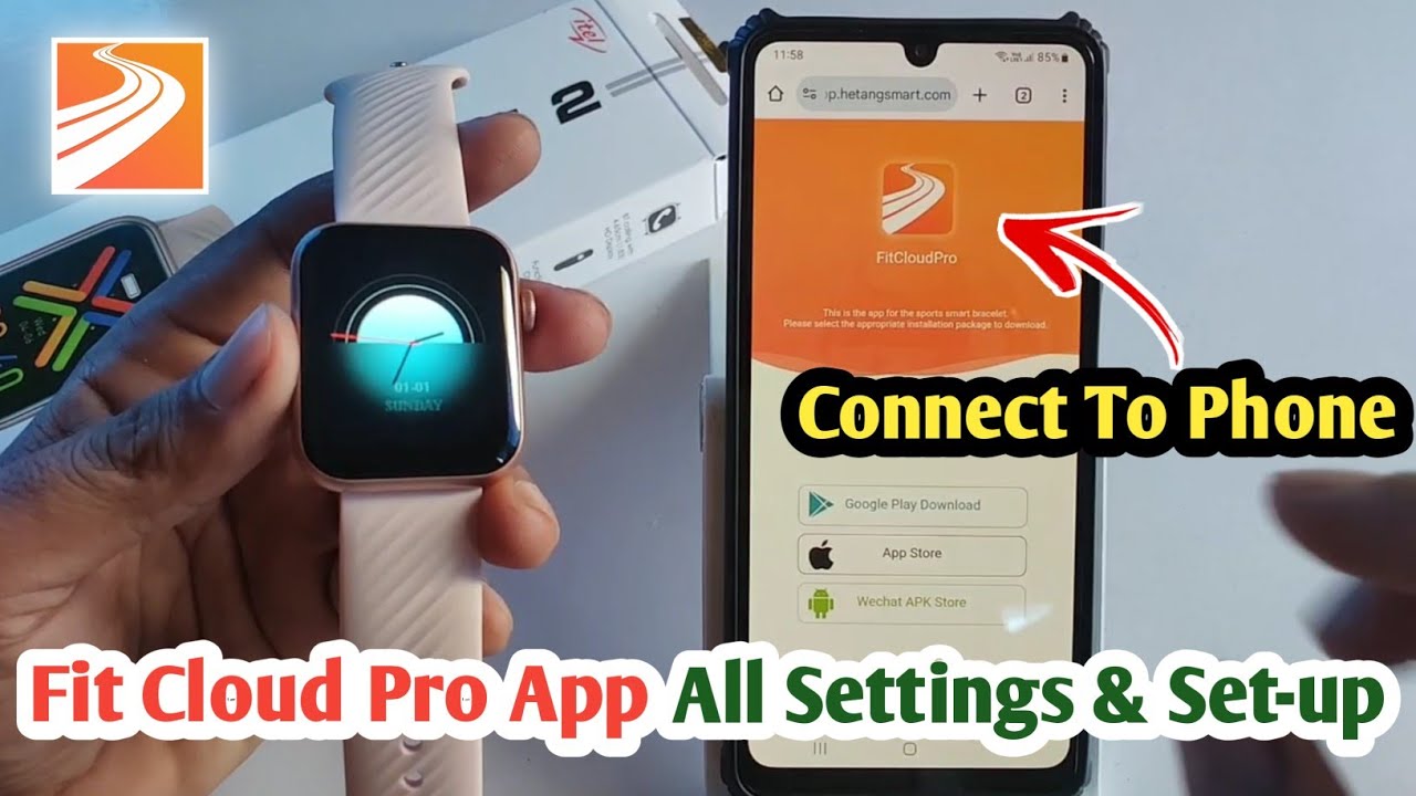 fitcloudpro app se watch kaise connect kare|fitcloudpro app settings