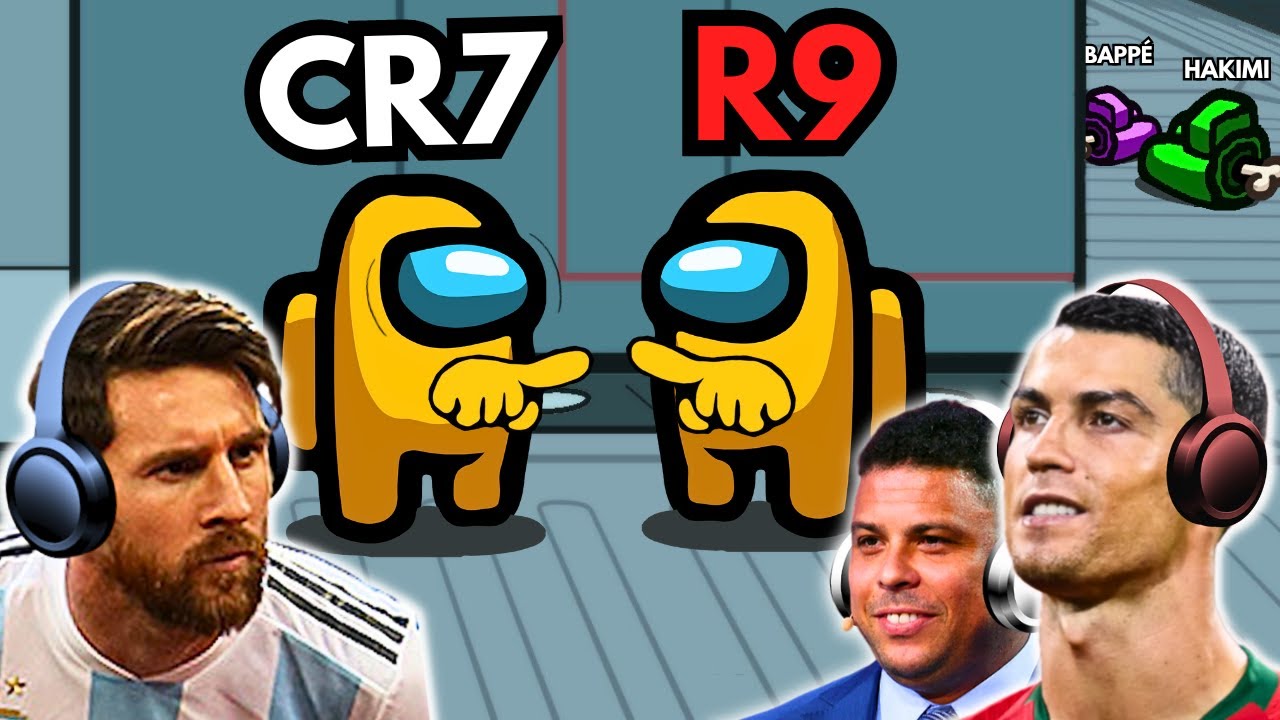 Messi & Ronaldo play AMONG US with R9!