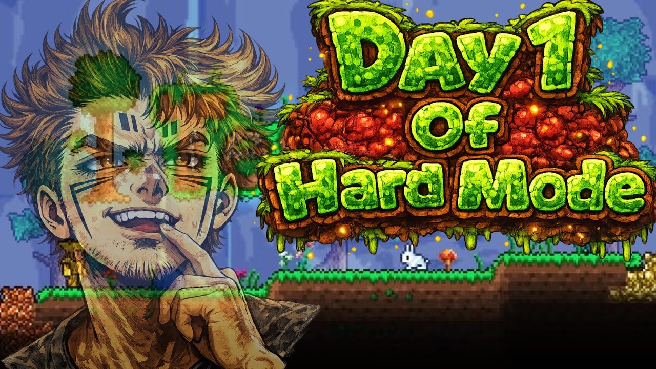 LIVE! Day 1 Of Hard Mode (Terraria)