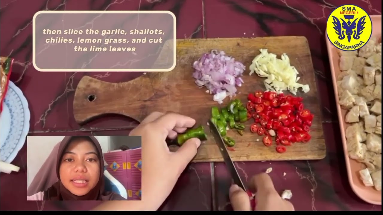 Mr. D project assignment: procedure text recipe - How to make tempe sambal matah