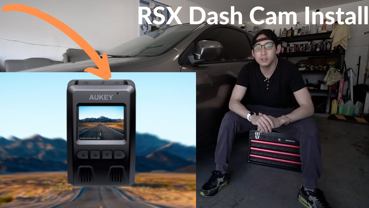 Acura RSX Type S - Aukey DR02 1080P 6-Lane 170 Wide Angle Dashcam Install (Radar Detector)