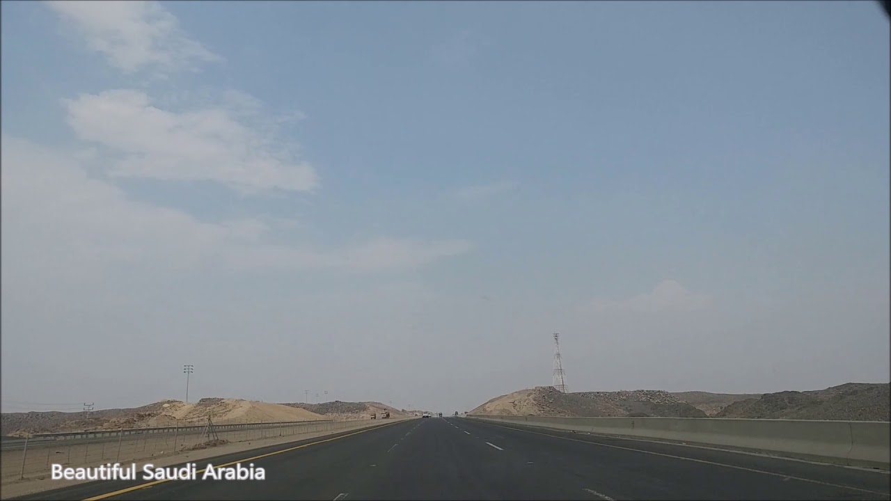 Jeddah to Madinah in 8 Minutes Time Lapse  جدة إلى المدينة  المنورة في ٨ دقائق الفيديو الفاصل الزمني