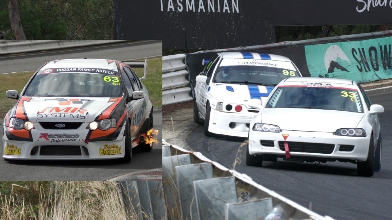 Sports Sedans & Sports GT Races 3-5 R2 TCRC Symmons Plains 2026 EB XR8 vs K20 Honda Civic