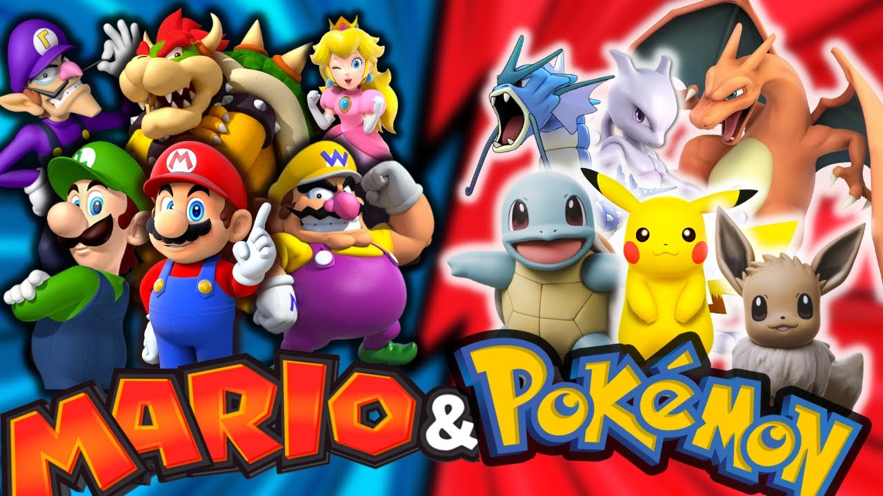 MARIO TEAM 🔴 ​VS 🟡​ POKÉMON FITNESS Race | BRAIN BREAK | Dance and exercise for kids