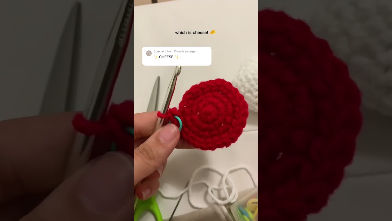 A boy and his babybel 🥹❤️ #cheese #crochet #yarn #diy #crocheting #handmade #shorts #shortsfeed