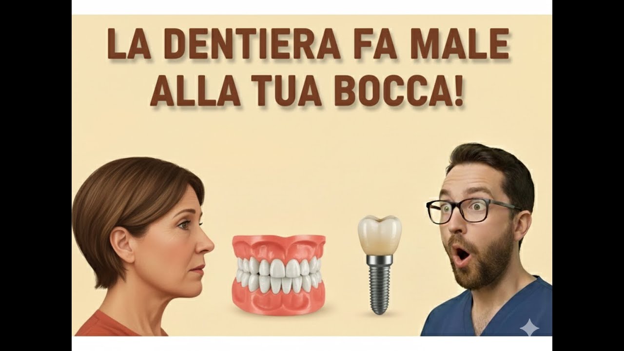 La dentiera non è una soluzione! Ecco perché la protesi mobile può danneggiare la tua bocca.