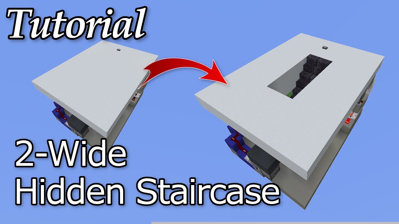 Учебное пособие - Скрытая лестница шириной в 2 блока (Java 1.15+)