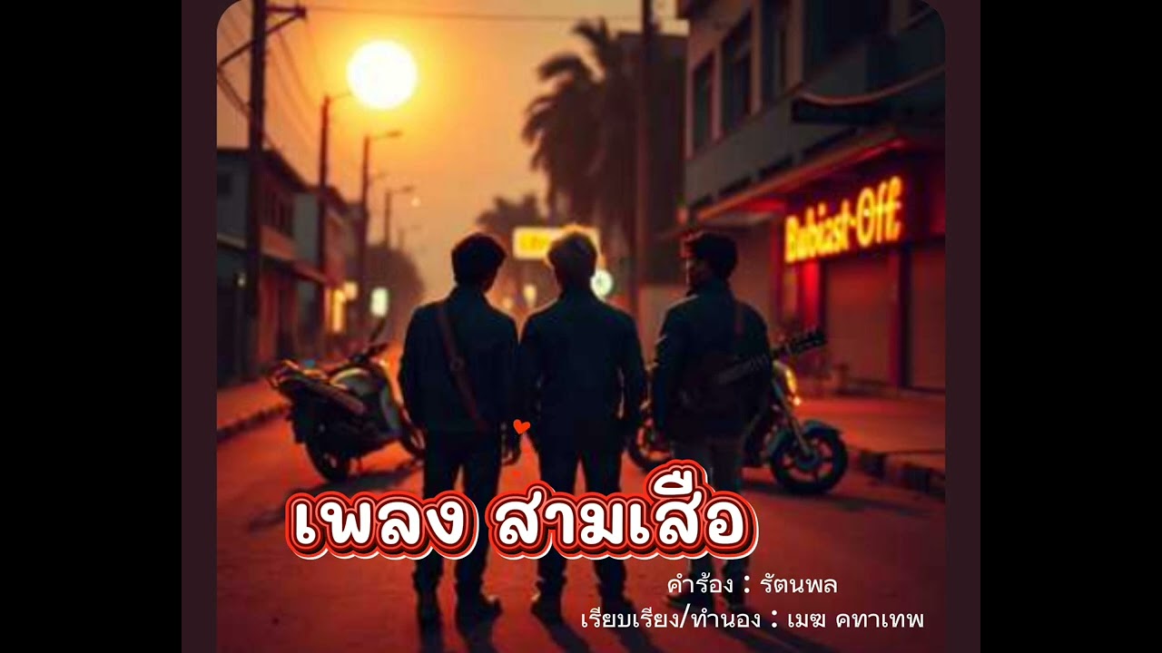 เพลง สามเสือ ( เต้ย ไก่ เมฆ ) /คำร้อง : รัตนพล   เรียบเรียง/ทำนอง : เมฆ คทาเทพ