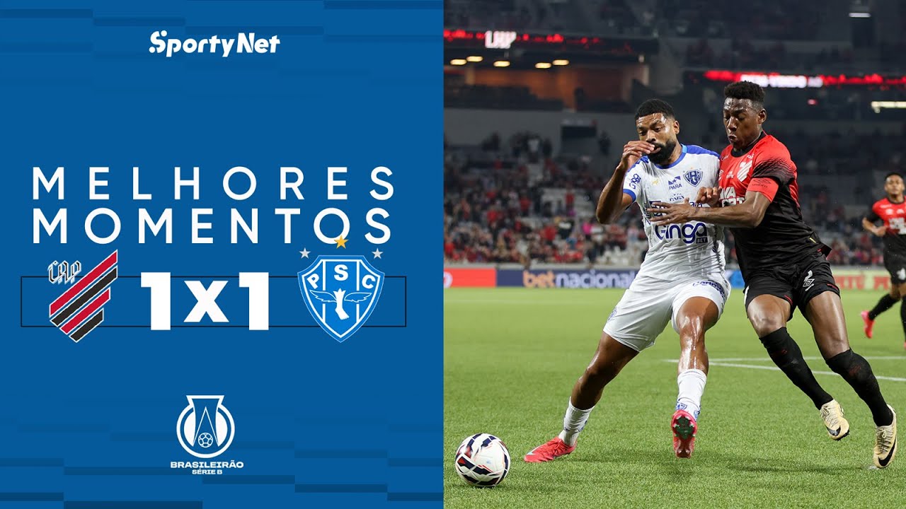 EMPATE DRAMÁTICO NO FIM - Athletico-PR 1 x 1 Paysandu - Melhores Momentos - Série B 2025