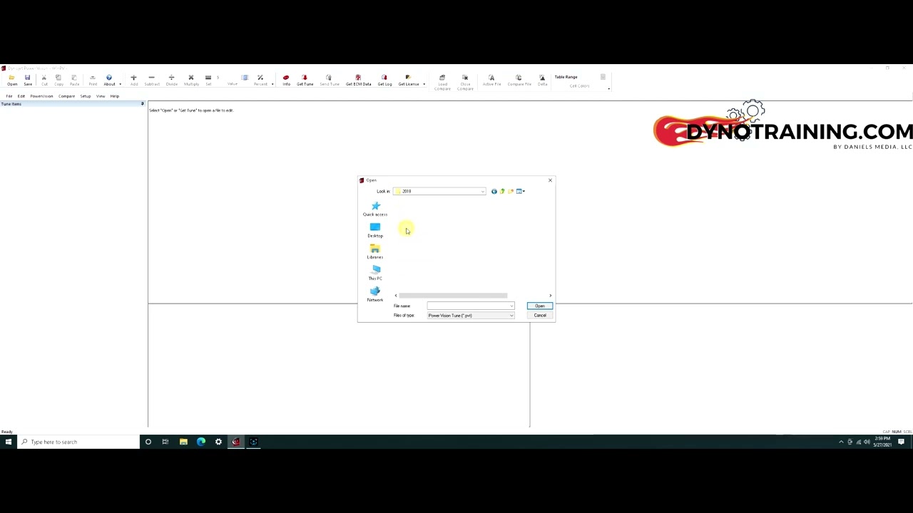 How to open a Power Vision (PVOG) stk file with Win PV