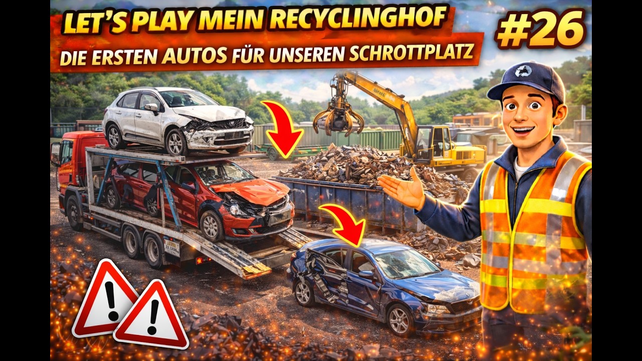 Let´s Play Mein Recyclinghof - Die ersten Autos für unseren Schrottplatz #26