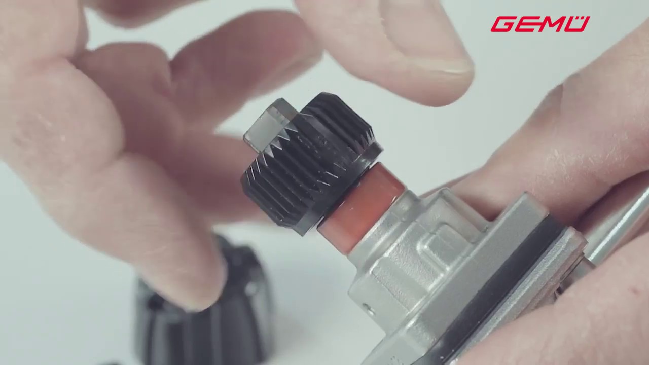 How to set the closing and opening limiters on the GEMU 601, pneumatic diaphragm valve