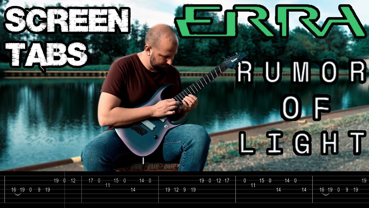ERRA Rumor Of Light Cover (SCREEN TABS/ALL GUITARS)