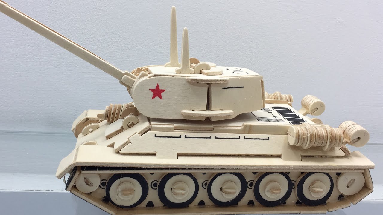 DIY 3D Wood Craft Construction Kit T-34 Tank