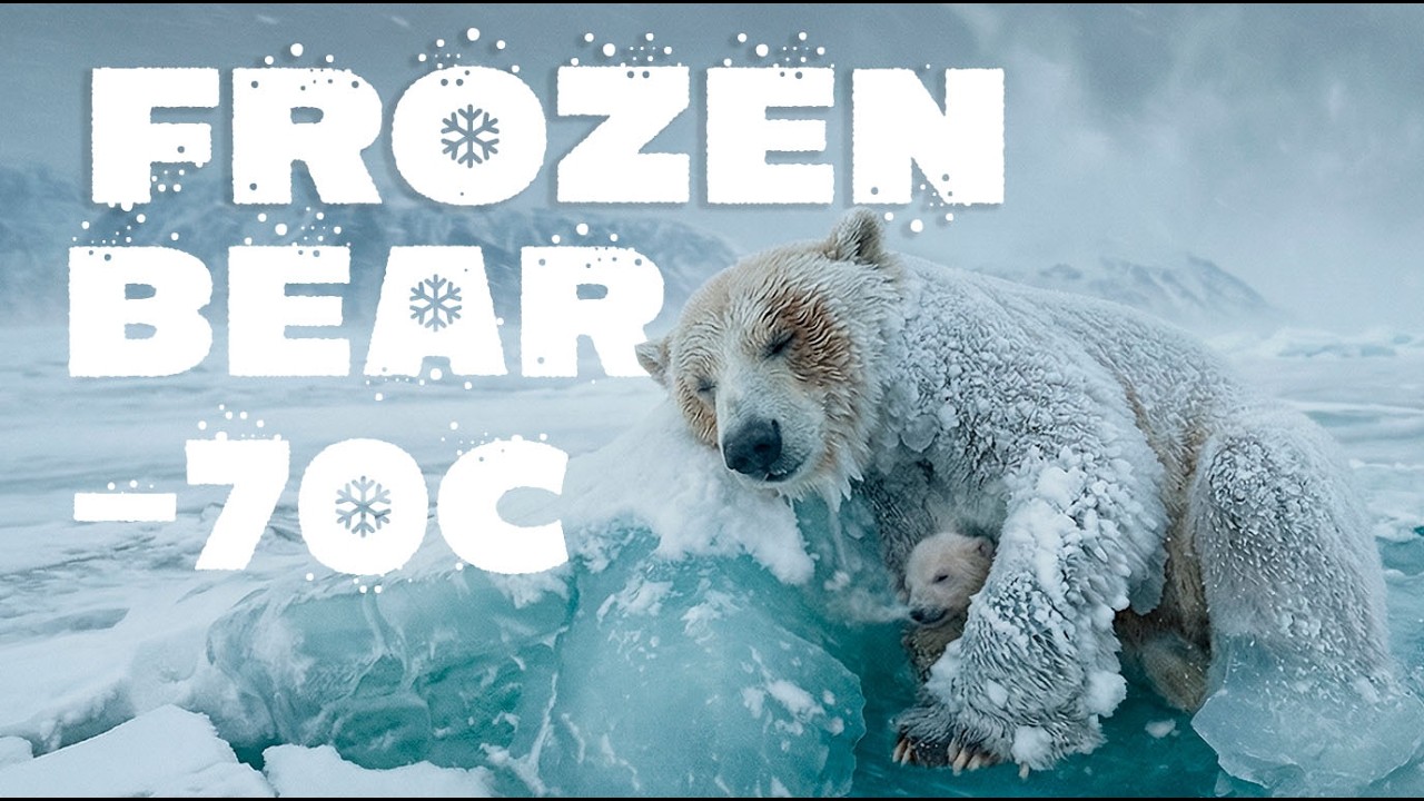 Alone at −70°C… She Found a Frozen Mother Bear Still Protecting Her Cub