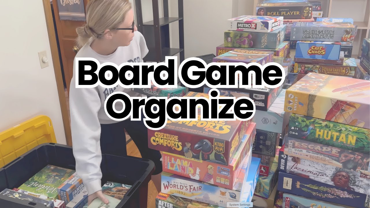 Organize My Board Game Collection | Solo Board Game | Family Board Games, Kallax Reorg & Hobby Joy