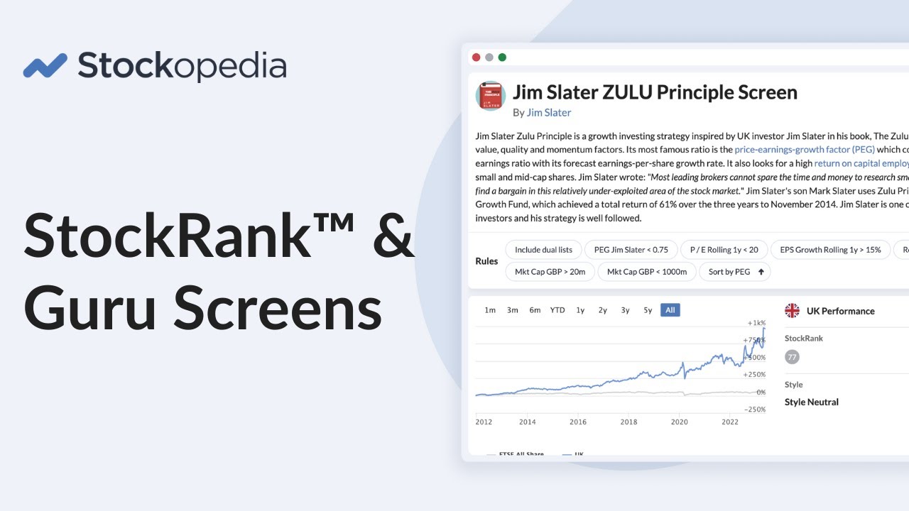 Find Higher Probability Stock Ideas With StockRank And Guru Screens