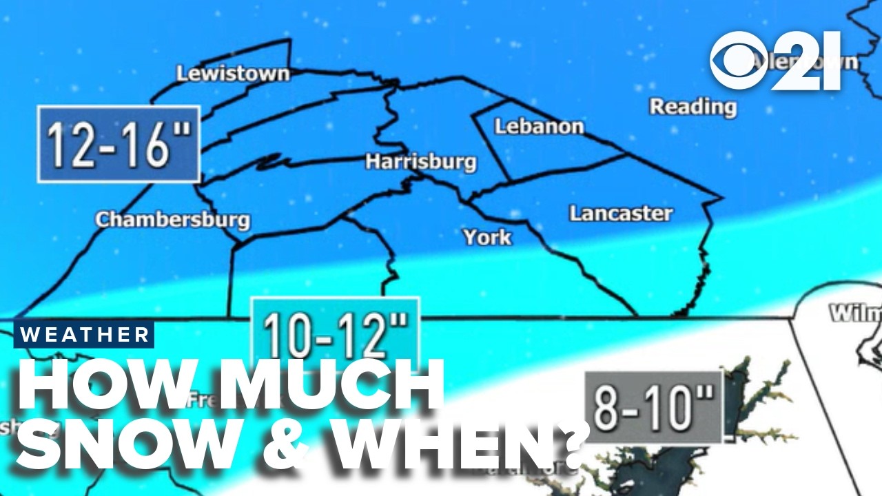 BIG SNOW AND BITTER COLD: How much to expect and when