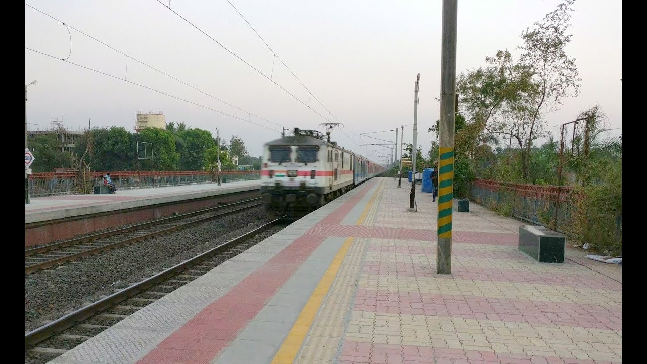 High Speed King Mumbai Rajdhani Express [4K] with BRC WAP7 : 130 Kmph Indian Railways