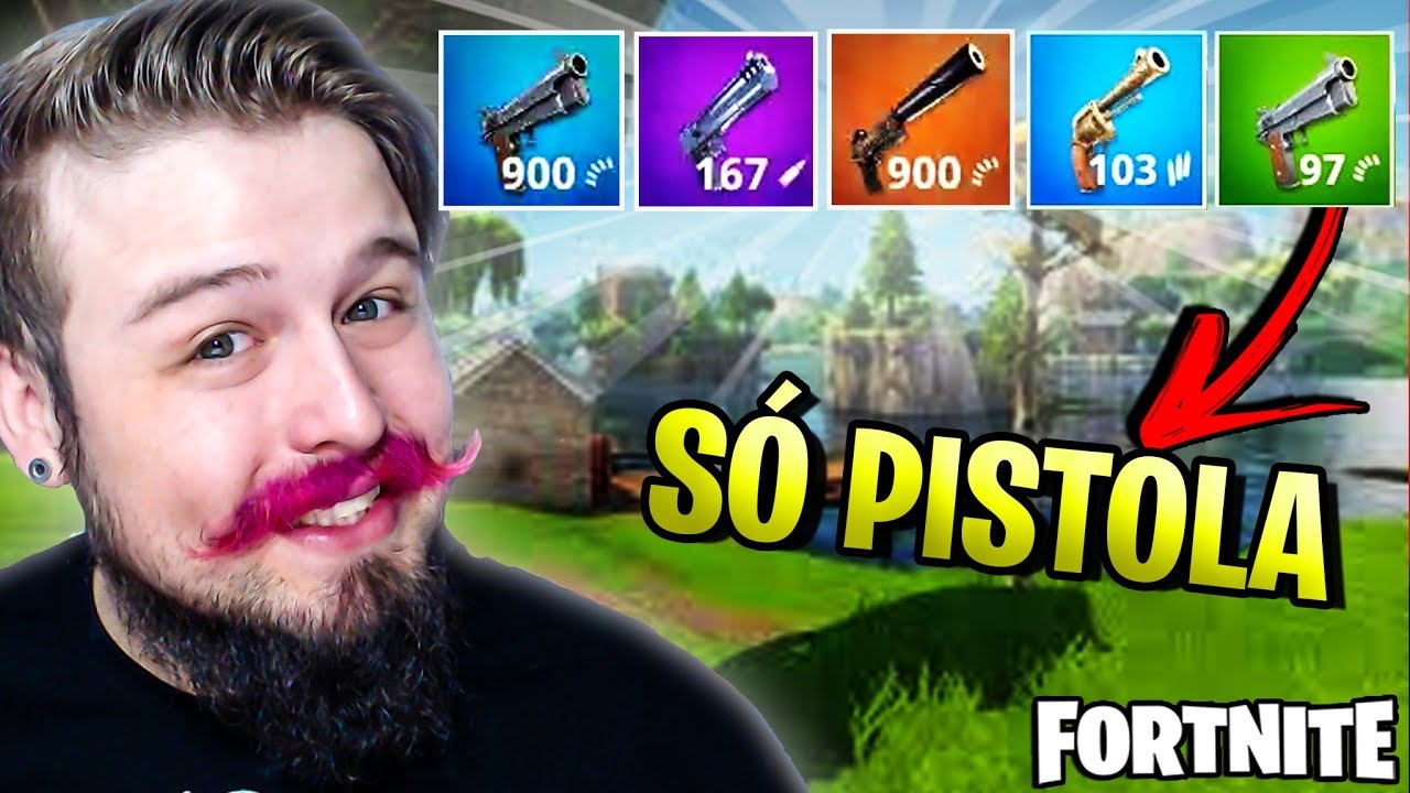 FORTNITE - MITEI SÓ DE PISTOLA (DESAFIO)