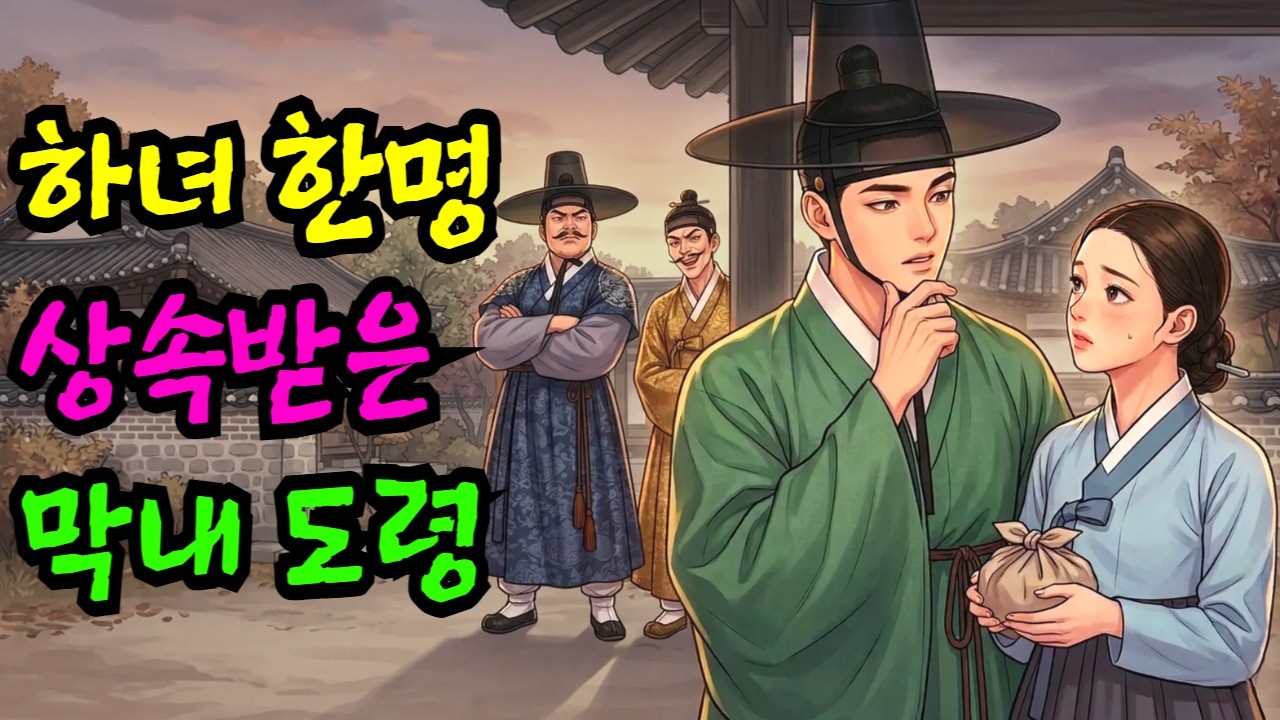 부잣집 3형제 중 형 둘은 집안의 막대한 재산과 땅을 물려받고, 여종 하나만 물려받은 막내 도령 이야기 | 야담·민담·전설·설화·옛날이야기