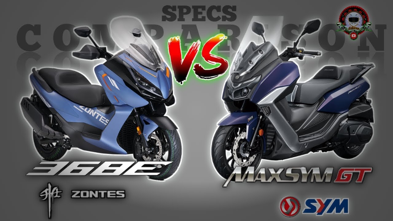 ZONTES 368E vs SYM MAXSYM GT SPECS COMPARISON