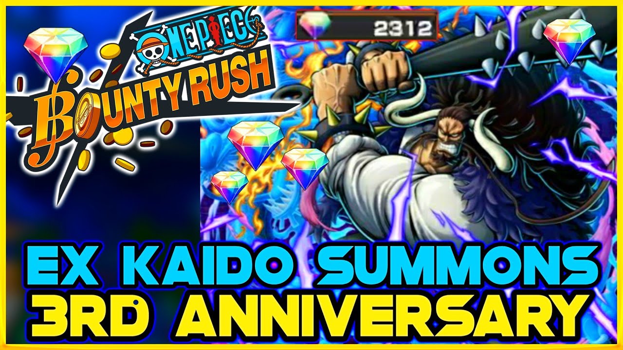 EX KAIDO SUMMONS 900 RDs 3rd ANNIVERSARY ONE PIECE BOUNTY RUSH #opbr #opbr3rdanniversary