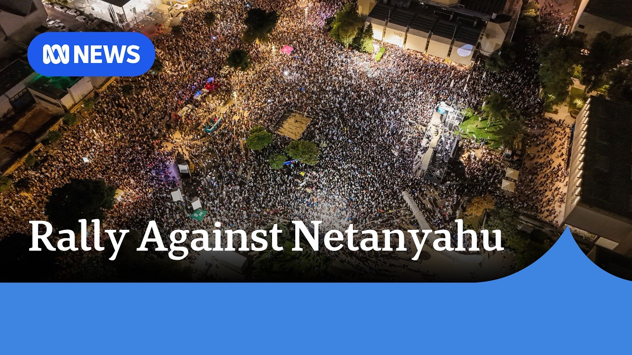 Tens of thousands rally against Netanyahu ahead of Israeli election | ABC NEWS